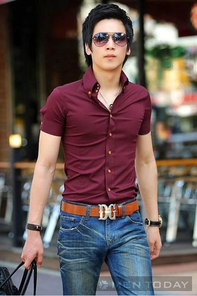 Mẫu áo sơ mi công sở đẹp cho chàng trẻ trung