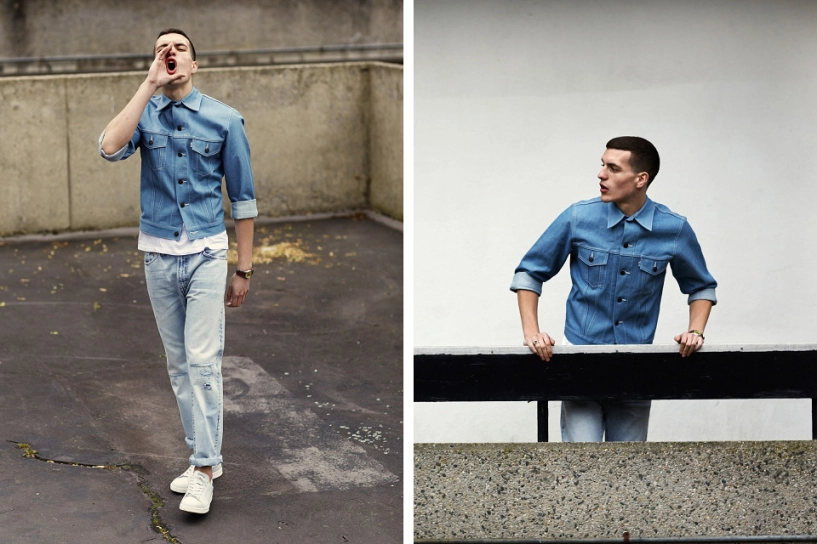 Những mẫu áo khoác nam đẹp phong cách denim on denim