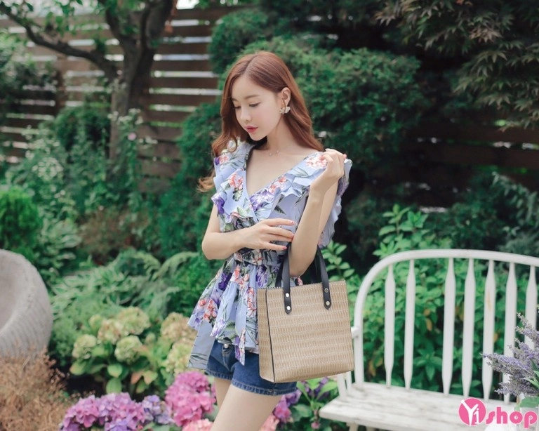 Áo sơ mi nữ dáng xòe hợp thời trang hè 2017