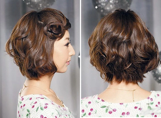 Mẫu tóc ngắn xoăn nhẹ đẹp phong cách được bạn trẻ ưu thích