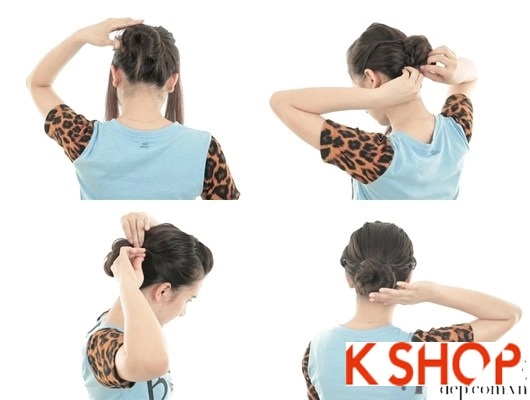 5 kiểu búi tóc cao cho cô nàng dễ thương