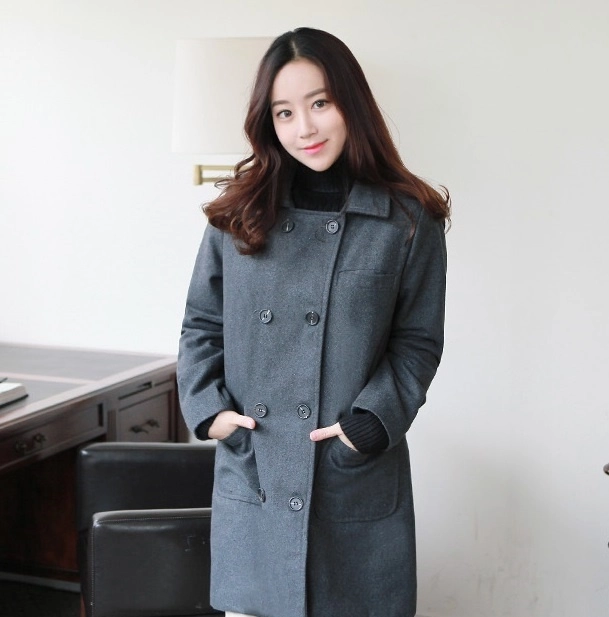 Áo khoác dạ nữ dáng suông cho nàng công sở thanh lịch