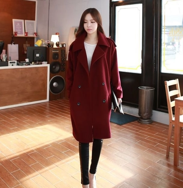 Áo khoác dạ nữ dáng suông cho nàng công sở thanh lịch
