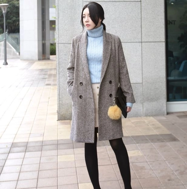 Áo khoác dạ nữ dáng suông cho nàng công sở thanh lịch