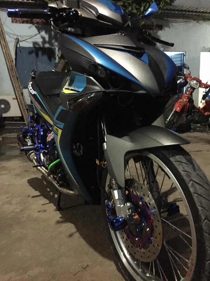 Exciter 150 độ xám xanh cực ngầu