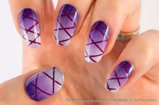 Mẫu nail tím mộng mơ cho cô nàng thích lãng mạn