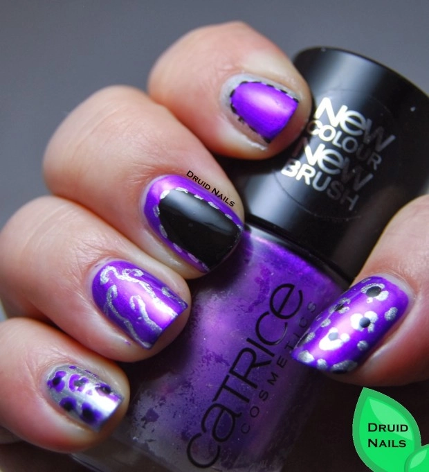 Mẫu nail tím mộng mơ cho cô nàng thích lãng mạn