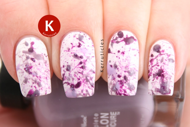Mẫu nail tím mộng mơ cho cô nàng thích lãng mạn