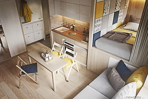 4 căn hộ có diện tích dưới 40 m2 nhưng vẫn đầy đủ tiện nghi