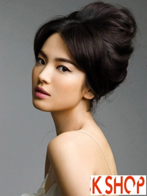Tóc búi dễ thương cho các nàng nên làm theo