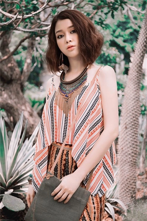 Trương tùng lan cá tính với phong cách bohemian style