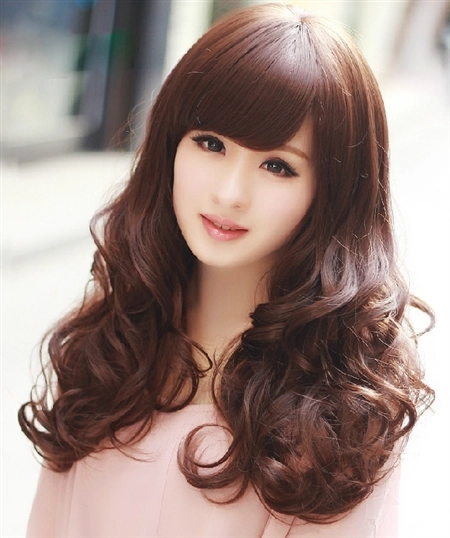 Tóc uốn xoăn đuôi lọn to kiểu hàn quốc thời thượng