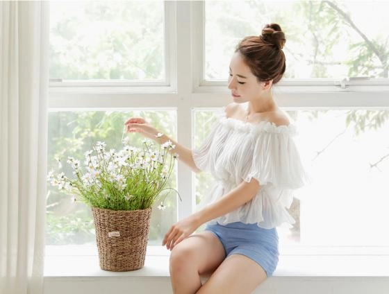 Áo trễ vai quyến rũ cho nàng công sở