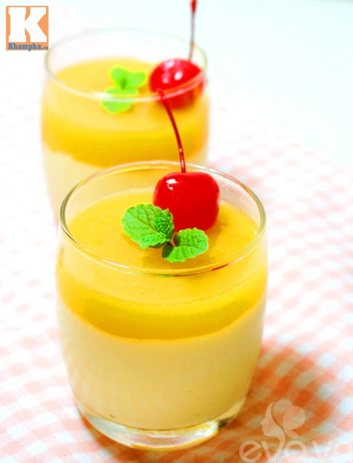 Cách làm pudding xoài ngon mát