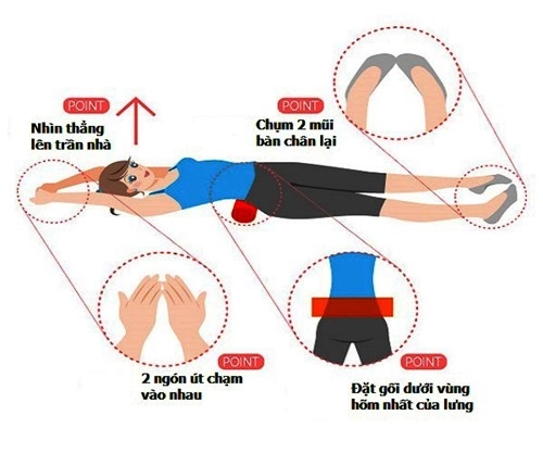 Đốt mỡ bụng nhờ 5 phút nằm ngửa của người nhật
