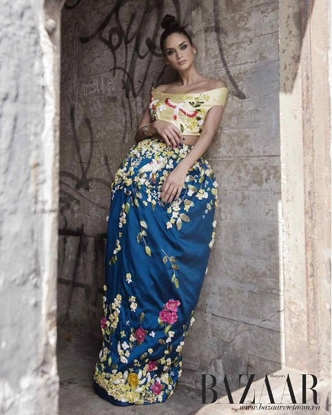 Hoa hậu hoàn vũ 2016 chụp ảnh cho tạp chí việt nam