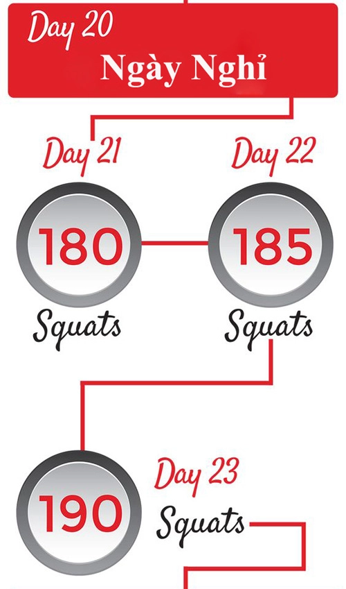 Lịch trình 1 tháng thay đổi vóc dáng với squats