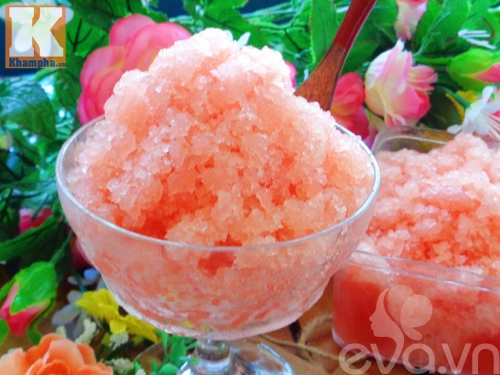 Mát lòng dưa hấu đá bào ngày nắng