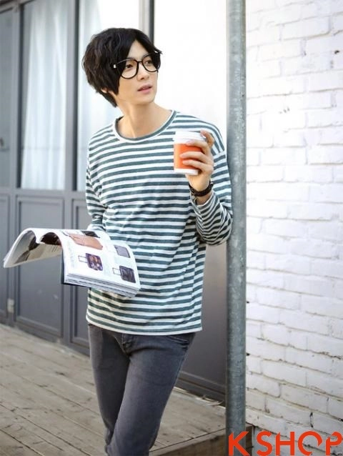 Bst áo thun nam họa tiết kẻ ngang cho chàng lôi cuốn