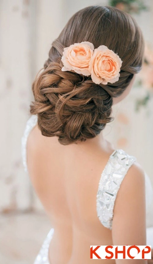 Kiểu tóc cô dâu đẹp mang phong cách hàn quốc