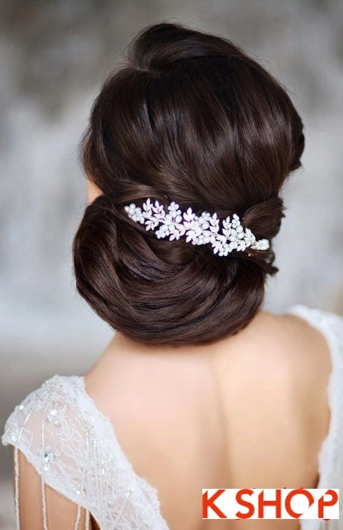 Kiểu tóc cô dâu đẹp mang phong cách hàn quốc