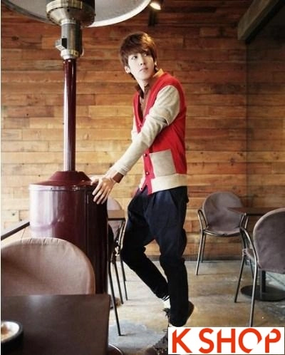 Bst áo khoác nam cardigan hàn quốc đẹp đông 2017 dạo phố