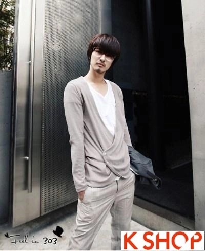 Bst áo khoác nam cardigan hàn quốc đẹp đông 2017 dạo phố