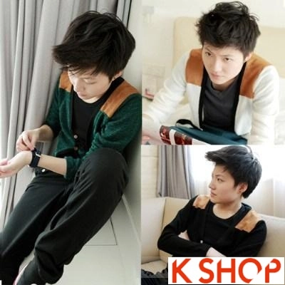 Bst áo khoác nam cardigan hàn quốc đẹp đông 2017 dạo phố