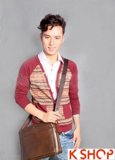 Bst áo khoác nam cardigan hàn quốc đẹp đông 2017 dạo phố