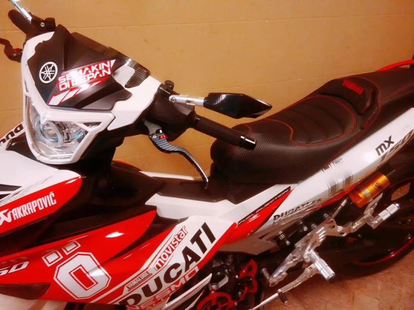 Exciter 150 độ hầm hố với phong cách ducati