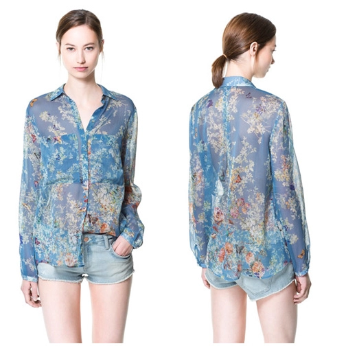 Hà hồ say mê sơ mi zara