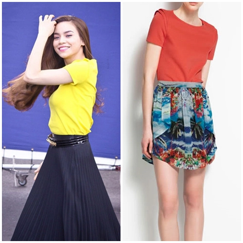 Hà hồ say mê sơ mi zara