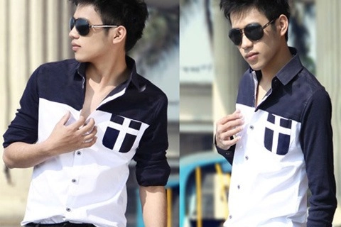 Mix sơ mi màu lạ mắt cho chàng năng động