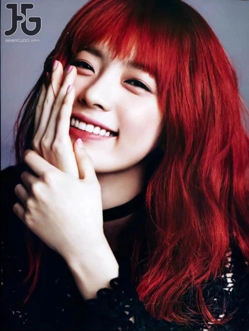 101 kiểu màu tóc nhuộm đỏ nâu cực đẹp của sao kpop 2017