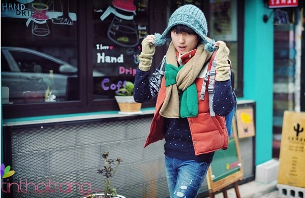 99 áo khoác phao nam gile ấm áp những ngày lạnh