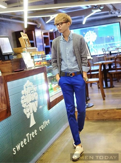 Áo sơ mi kẻ caro nổi bật cho chàng cá tính
