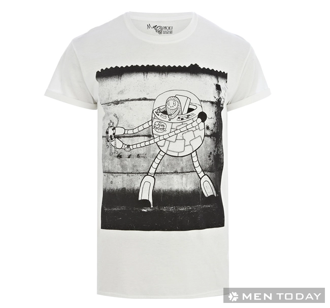 Bst áo thun in hình ngộ nghĩnh từ timrobot và river island