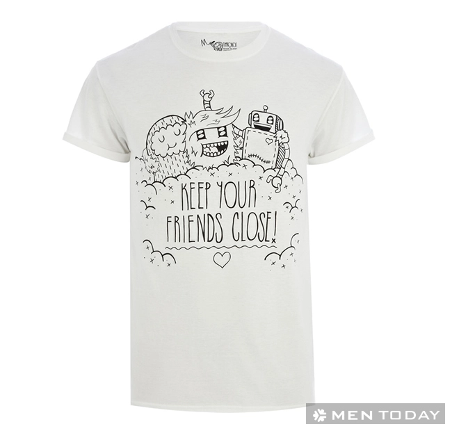 Bst áo thun in hình ngộ nghĩnh từ timrobot và river island