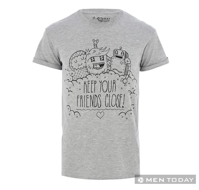 Bst áo thun in hình ngộ nghĩnh từ timrobot và river island