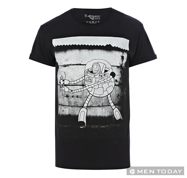 Bst áo thun in hình ngộ nghĩnh từ timrobot và river island