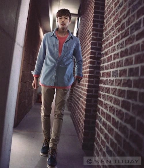 Sơ mi denim phong cách sang trọng lịch lãm cho chàng
