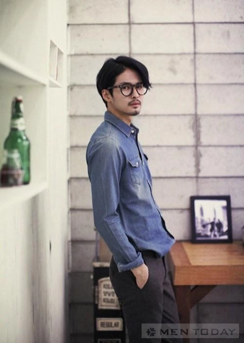 Sơ mi denim phong cách sang trọng lịch lãm cho chàng
