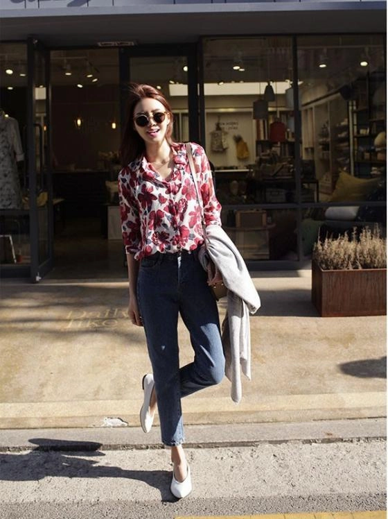 15 mẫu áo sơ mi nữ công sở đẹp cho bạn gái hơi gầy vai ngang