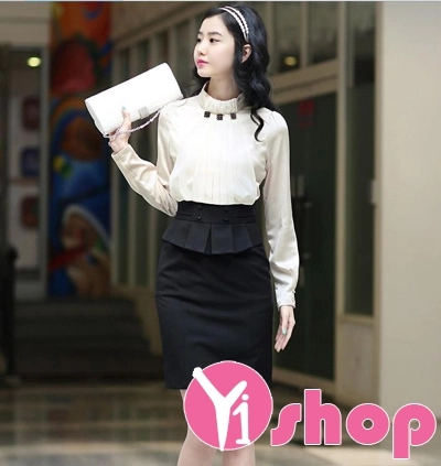 Áo sơ mi nữ dài tay công sở cho nàng tôn dáng gợi cảm nơi công sở