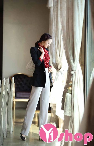 Áo sơ mi nữ dài tay công sở cho nàng tôn dáng gợi cảm nơi công sở