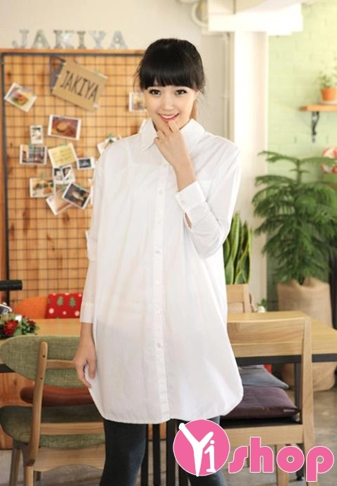 Áo sơ mi nữ dáng dài cuốn hút mọi ánh nhìn