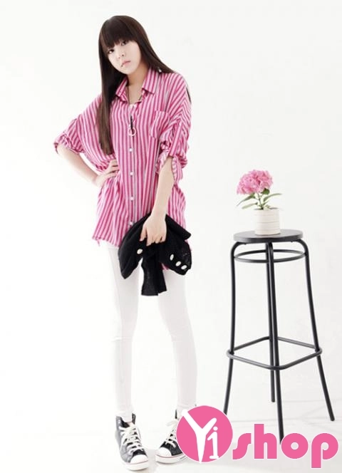 Áo sơ mi nữ dáng dài cuốn hút mọi ánh nhìn