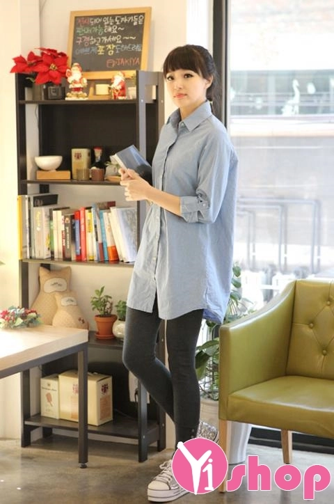Áo sơ mi nữ dáng dài cuốn hút mọi ánh nhìn