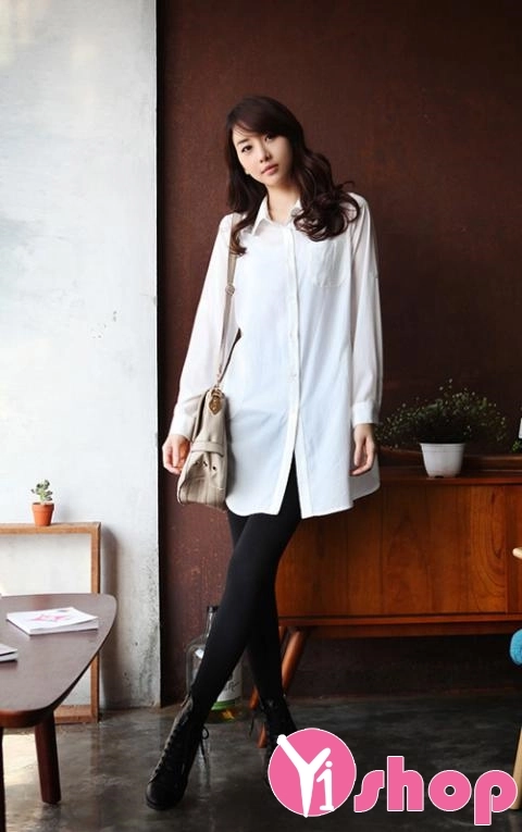 Áo sơ mi nữ dáng dài cuốn hút mọi ánh nhìn