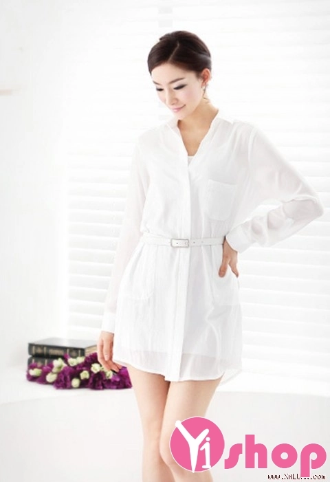 Áo sơ mi nữ dáng dài cuốn hút mọi ánh nhìn